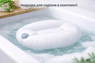 Портативная ванна складная 135×60×50 см, для взрослых и детей, мініатюра 4