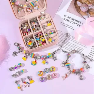 Уценка дефект!!!Набор для создания браслетов,колье,68элементов, мініатюра 2