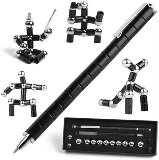 Набор магнитная ручка конструктор Polar Pen стилус, чёрный, мініатюра 1