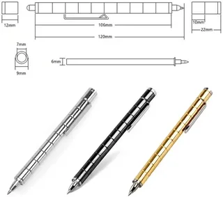 Набор магнитная ручка конструктор Polar Pen стилус, чёрный, мініатюра 4