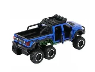 Машинка колекционная пикап Ford Raptor,с мотоциклом,батарея, мініатюра 6