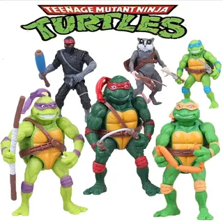 Черепашки ниндзя фигурки Ninja Turtles набор детских фигурок 6 шт, 12 см, мініатюра 1