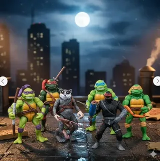Черепашки ниндзя фигурки Ninja Turtles набор детских фигурок 6 шт, 12 см, мініатюра 2
