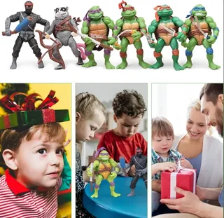 Черепашки ниндзя фигурки Ninja Turtles набор детских фигурок 6 шт, 12 см, мініатюра 3
