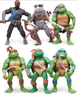 Черепашки ниндзя фигурки Ninja Turtles набор детских фигурок 6 шт, 12 см, мініатюра 4