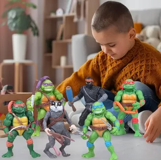 Черепашки ниндзя фигурки Ninja Turtles набор детских фигурок 6 шт, 12 см, мініатюра 5