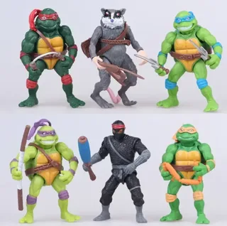Черепашки ниндзя фигурки Ninja Turtles набор детских фигурок 6 шт, 12 см, мініатюра 7