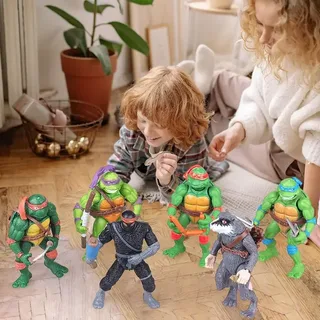 Черепашки ниндзя фигурки Ninja Turtles набор детских фигурок 6 шт, 12 см, мініатюра 8