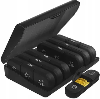 Органайзер для таблеток и витаминов, на неделю, 3 отделения, мініатюра 1
