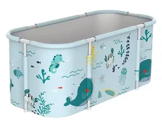 Портативная ванна складная 135×60×50 см, для взрослых и детей, мініатюра 8