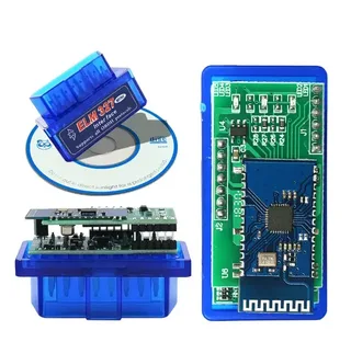 Автомобильный сканер мини для диагностики авто двухплатный OBD2 ELM327 V1.5 Bluetooth для Android, мініатюра 1