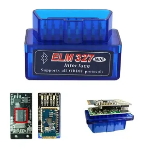 Автомобильный сканер мини для диагностики авто двухплатный OBD2 ELM327 V1.5 Bluetooth для Android, мініатюра 2