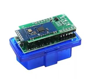 Автомобильный сканер мини для диагностики авто двухплатный OBD2 ELM327 V1.5 Bluetooth для Android, мініатюра 7