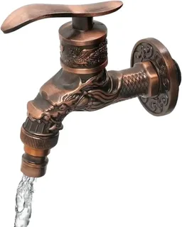 Кран садовый,уличный кран для воды,ретро,выход под садовый шланг, мініатюра 3