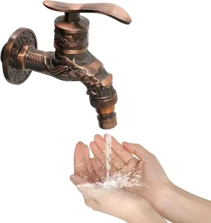 Кран садовый,уличный кран для воды,ретро,выход под садовый шланг, мініатюра 6