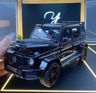 Машинка детская Gelandewagen Гелик Mercedes Benz BRABUS G800 моделька черного цвета, мініатюра 1