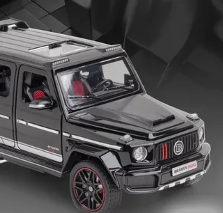 Машинка детская Gelandewagen Гелик Mercedes Benz BRABUS G800 моделька черного цвета, мініатюра 2