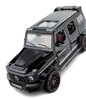 Машинка детская Gelandewagen Гелик Mercedes Benz BRABUS G800 моделька черного цвета, мініатюра 9