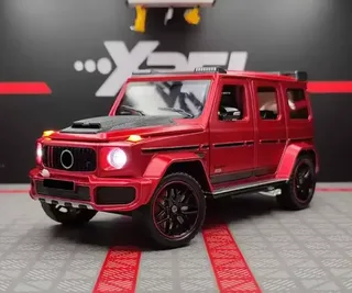 Машинка детская Гелик Mercedes Benz BRABUS G800 моделька Красного цвета, мініатюра 1