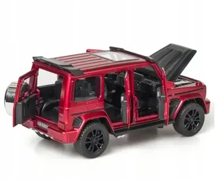 Машинка детская Гелик Mercedes Benz BRABUS G800 моделька Красного цвета, мініатюра 2
