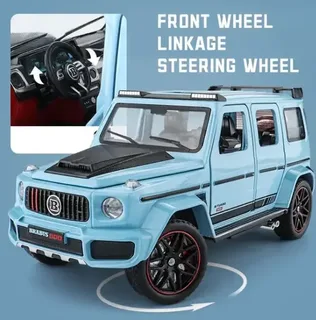 Машинка детская Gelandewagen Гелик Mercedes Benz BRABUS G800 моделька голубого цвета, мініатюра 10