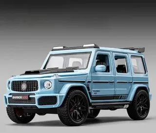 Машинка детская Gelandewagen Гелик Mercedes Benz BRABUS G800 моделька голубого цвета, мініатюра 2