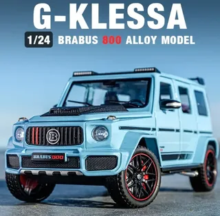 Машинка детская Gelandewagen Гелик Mercedes Benz BRABUS G800 моделька голубого цвета, мініатюра 3