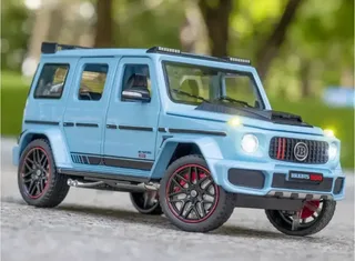 Машинка детская Gelandewagen Гелик Mercedes Benz BRABUS G800 моделька голубого цвета, мініатюра 4