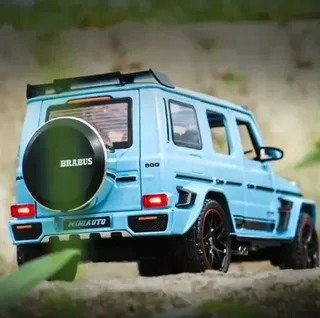 Машинка детская Gelandewagen Гелик Mercedes Benz BRABUS G800 моделька голубого цвета, мініатюра 7