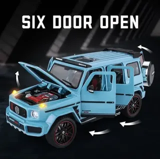 Машинка детская Gelandewagen Гелик Mercedes Benz BRABUS G800 моделька голубого цвета, мініатюра 9