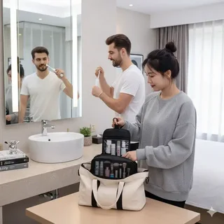 Органайзер дорожный для косметики и аксессуаров с крючком LIGHT TRAVEL, мініатюра 4