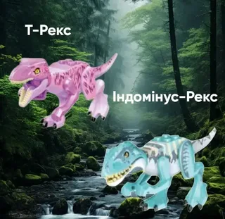 Конструктор динозавры набор 12 шт, мініатюра 3