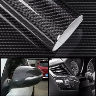 Карбоновая плёнка для авто термопластичная самоклеящаяся 152×50 см 3D, мініатюра 2