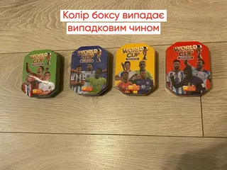 Карточки футбольные карты колекционные 35шт +металический бокс, мініатюра 2