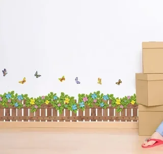 Декоративные наклейки на стену 3D с цветами, мініатюра 3