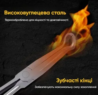 Щипцы автомобильные изогнутые для снятия свечей демонтажа свечных проводов и топливных шлангов, мініатюра 2