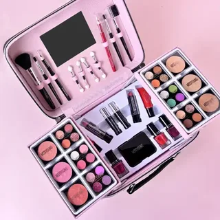 Набор косметики для макияжа для подростков и женщин в чемоданчике Miss Young Make Up 35 элементов, мініатюра 3
