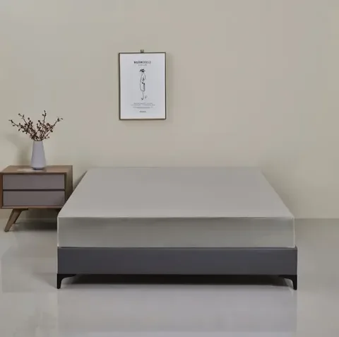 Наматрасник непромокаемый 160×200×30 см с TPU-покрытием простынь на резинке для защиты матраса Серый