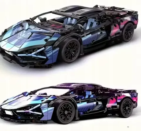 Конструктор Lamborghini Cyberpunk 1:14 1314 деталей спортивный суперкар с распашной дверью и капотом