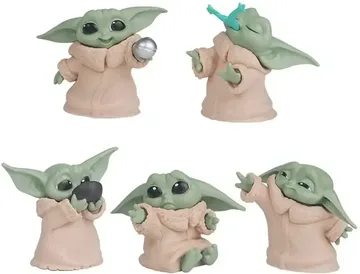 Фигурки Йода Малыш 5шт Sanix из Звездные войны Мандалорец Baby Yoda