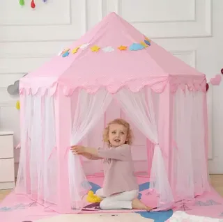 Детская палатка-домик Принцесса 140×135×135 см игровой шатер для девочки, мініатюра 6