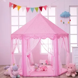 Детская палатка-домик Принцесса 140×135×135 см игровой шатер для девочки, мініатюра 8