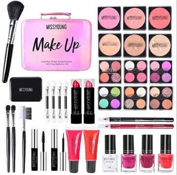 Набор косметики для макияжа для подростков и женщин в чемоданчике Miss Young Make Up 35 элементов