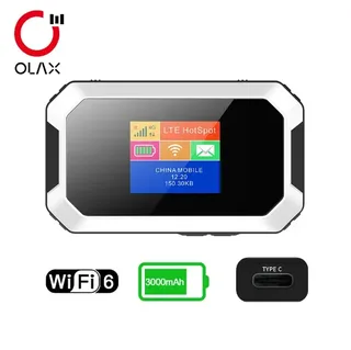 Роутер Wi-Fi модем мобильный 4G LTE OLAX MT80 3000 mAh портативный модем с SIM-картой, мініатюра 2