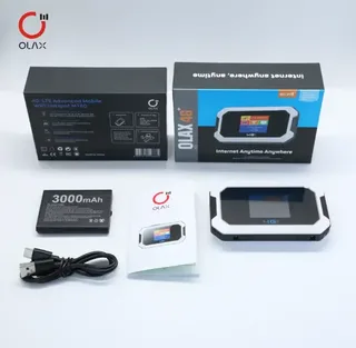 Роутер Wi-Fi модем мобильный 4G LTE OLAX MT80 3000 mAh портативный модем с SIM-картой, мініатюра 5