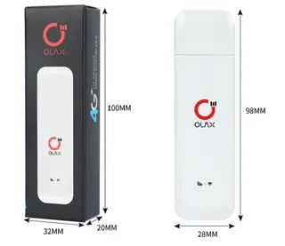 Роутер Wi-Fi 4G LTE USB модем OLAX U80 USB stick microSIM, мініатюра 6