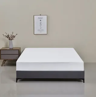 Наматрасник непромокаемый 160×200×30 см с TPU-покрытием простынь на резинке для защиты матраса Белый, мініатюра 1