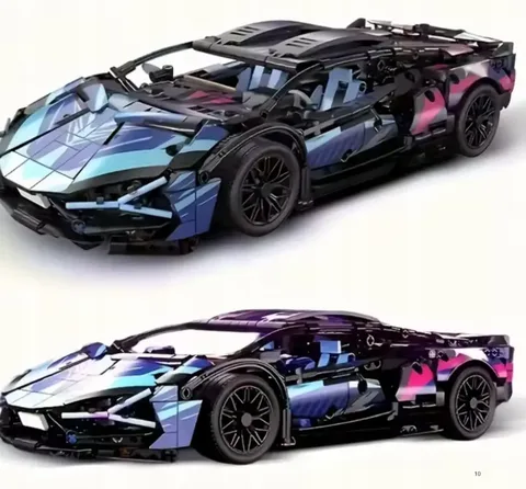 Конструктор Lamborghini Cyberpunk 1:14 1314 деталей спортивный суперкар с распашной дверью и капотом