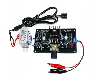 Регулируемый блок питания DIY LM317 1.25-12V набор для самостоятельной сборки и пайки в акриловом корпусе, мініатюра 6