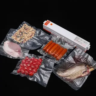 Вакууматор для продуктов автоматический вакууматор 80 Вт + 20 пакетов, мініатюра 5